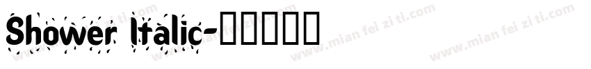Shower Italic字体转换